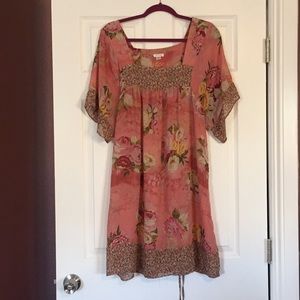 Kimono style above the knee dress